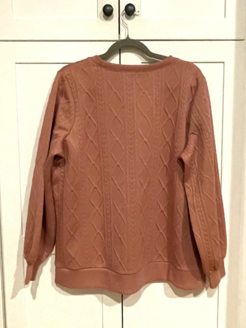 Belle by Kim Gravel Pink Sweater Size Large